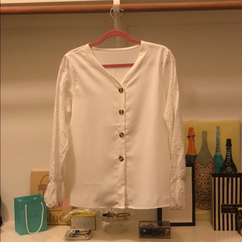 Brand new white shein top